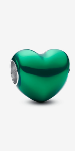 Pandora - Metallic Green Heart Charm - £38.00 Pandora - Metallic Green Heart Charm - £38.00
