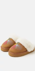 Accessorize - Embroidered Mule Slippers Multi - £32.00 Accessorize - Embroidered Mule Slippers Multi - £32.00