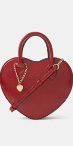 Accessorize - Patent Heart Crossbody Handbag Red - £32.00 Accessorize - Patent Heart Crossbody Handbag Red - £32.00