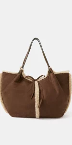 Accessorize - Reversible Faux Shearling Shoulder Bag - £35.00 Accessorize - Reversible Faux Shearling Shoulder Bag - £35.00