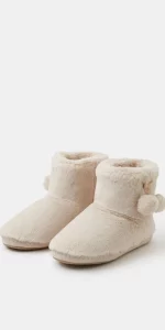 Accessorize - Super Soft Pom Pom Slipper Boots Cream - £28.00 Accessorize - Super Soft Pom Pom Slipper Boots Cream - £28.00