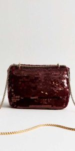 New Look - Burgundy Sequin Cross Body Bag - £17.99 New Look - Burgundy Sequin Cross Body Bag - £17.99