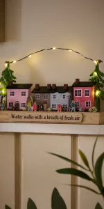 Next - Multicolour Light Up Wooden Winter House Scene - £14.00 Next - Multicolour Light Up Wooden Winter House Scene - £14.00