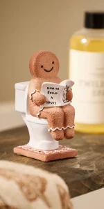 Next - Natural Gingerbread Christmas Toilet Ornament - £8.00 Next - Natural Gingerbread Christmas Toilet Ornament - £8.00