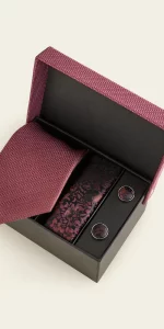 Next - Red Tie, Pocket Square and Cufflink Gift Box - £38.00 Next - Red Tie, Pocket Square and Cufflink Gift Box - £38.00