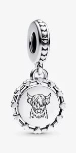 Pandora - Engravable Scottish Cow Dangle Charm - £45.00 Pandora - Engravable Scottish Cow Dangle Charm - £45.00